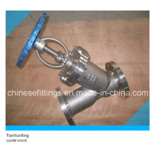 Manual API Stainless Steel Flange Y Type Globe Valve